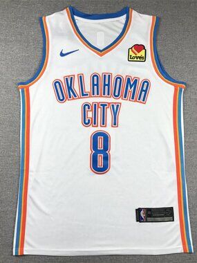 Oklahoma City Thunder Jalen Williams Jersey #8 - White/Blue/Orange